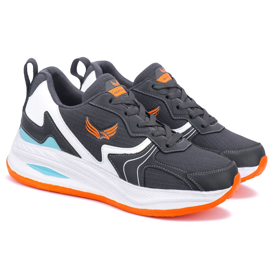 Bersache Premium Sports ,walking,Gym,cricket, Trending Running Shoes For Men's (8118-Grey)