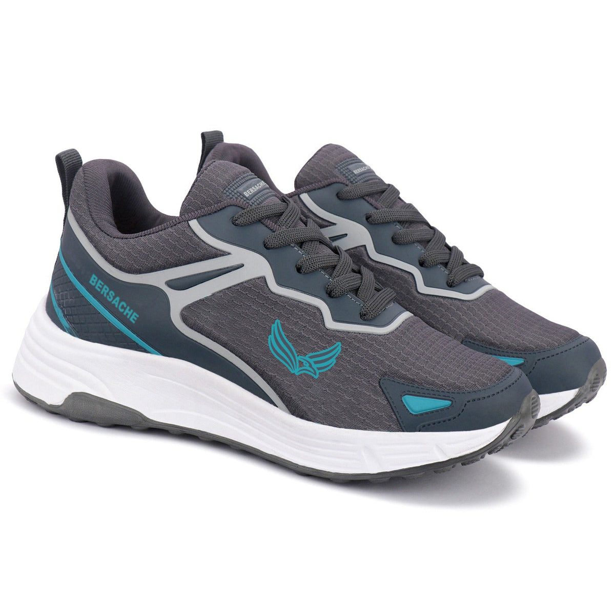 Bersache Premium Sports ,walking,Gym,cricket, Trending Running Shoes For Men's (Gray-8122)