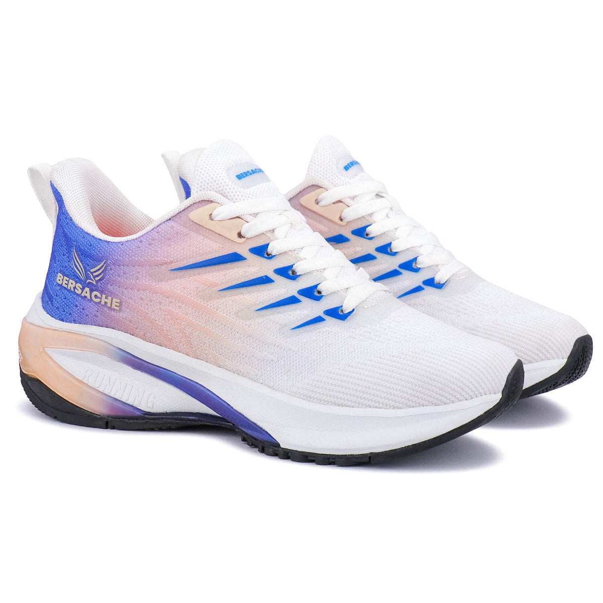 Bersache Premium Sports ,walking,Gym,cricket, Trending Running Shoes For Men's (Blue-White-9212)