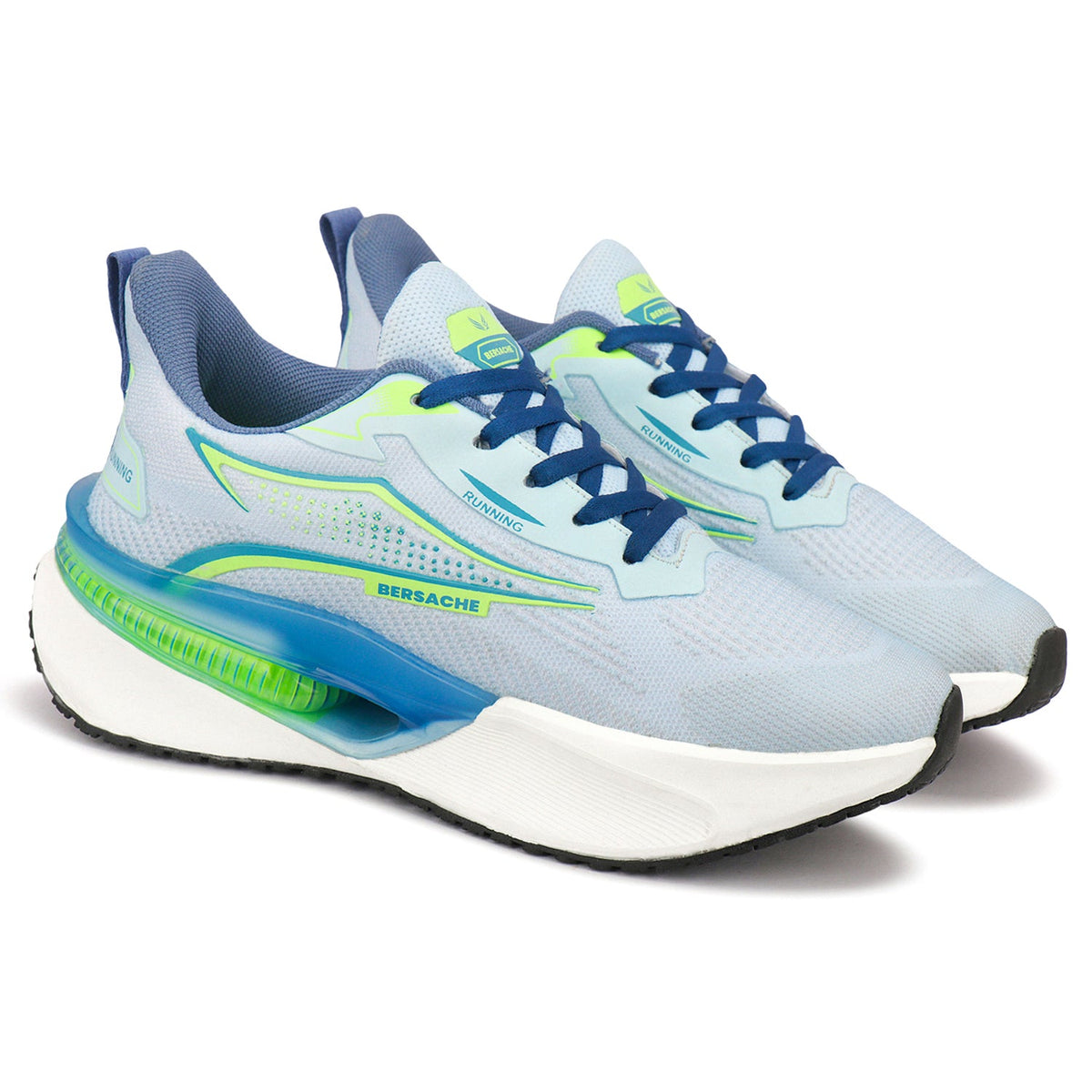 Bersache Premium Sports ,walking,Gym,cricket, Trending Running Shoes For Men's (Grey-Green-9216)