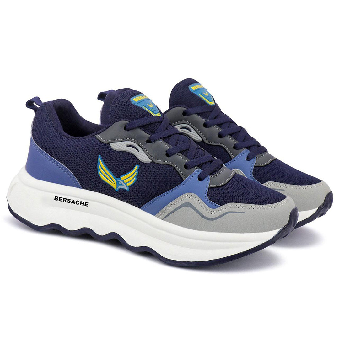 Bersache Premium Sports ,walking,Gym,cricket, Trending Running Shoes For Men's (Gray-8150)