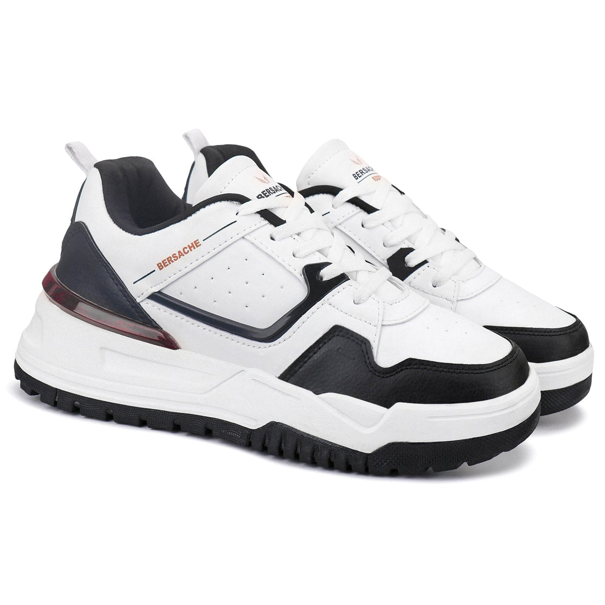 Bersache Premium Sports ,walking,Gym,cricket, Trending Running Shoes For Men's (Black & White-9220)
