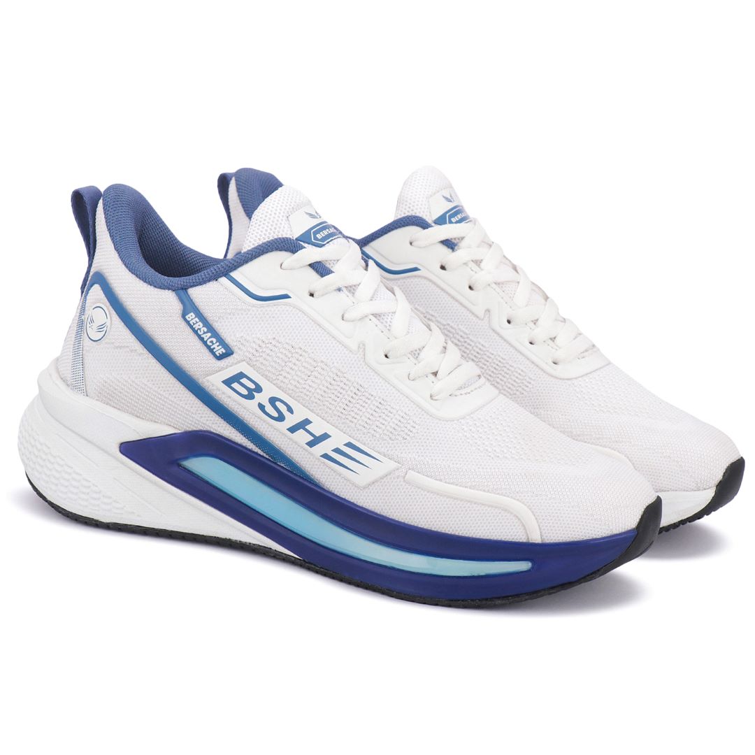 Bersache Premium Sports ,walking,Gym,cricket, Trending Running Shoes For Men's (White-9211)