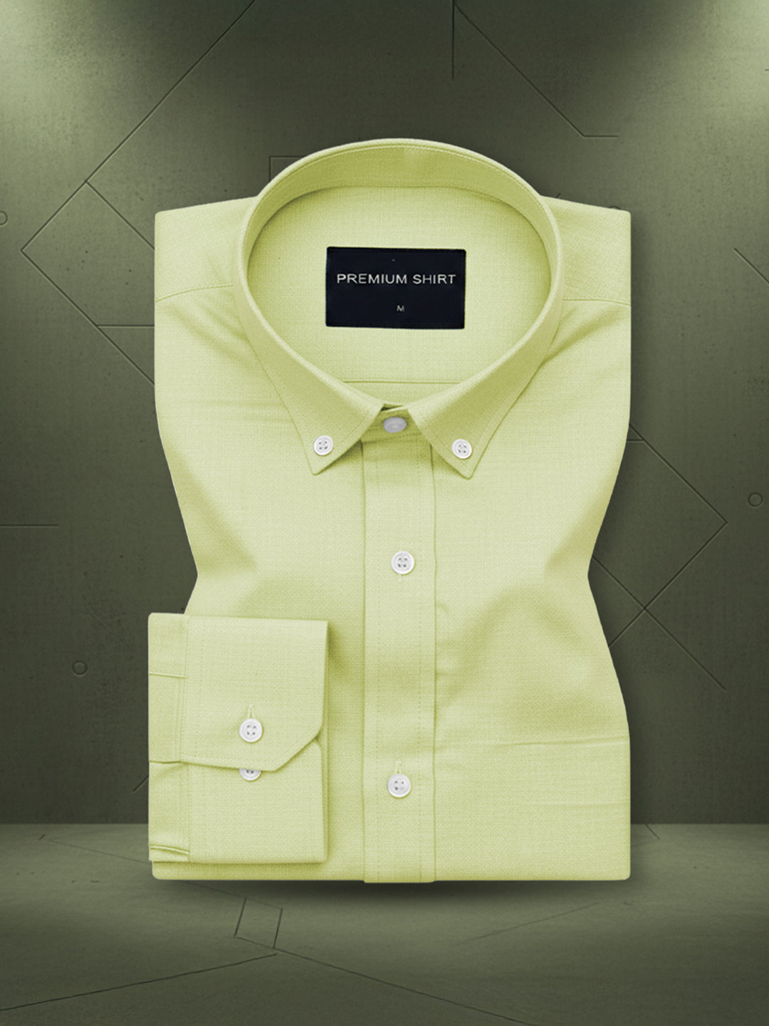 Pack of 2 Oxford Cotton Shirt For Men (Lime Green & Sky Blue)