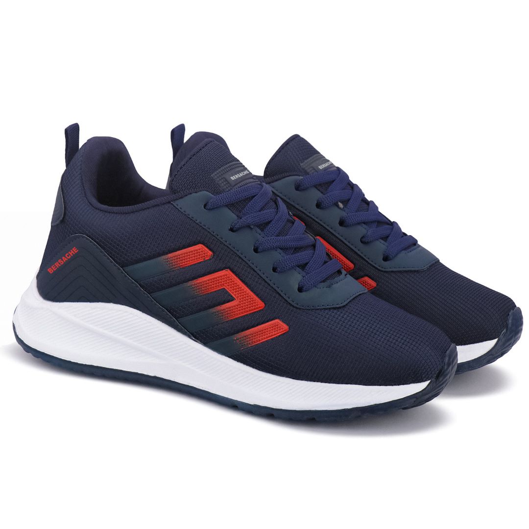 Bersache Premium Sports ,walking,Gym,cricket, Trending Running Shoes For Men's (Black-Gray-8132)