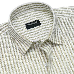 Striped shirt with a 'Premium Shirt' label on a white background