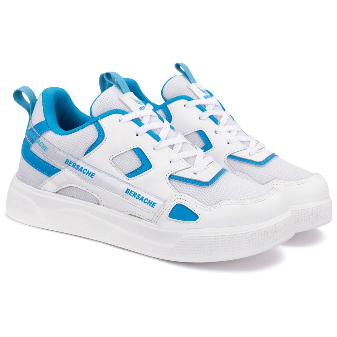 Bersache Premium Sports ,walking,Gym,cricket, Trending Running Shoes For Men's (White-8126)