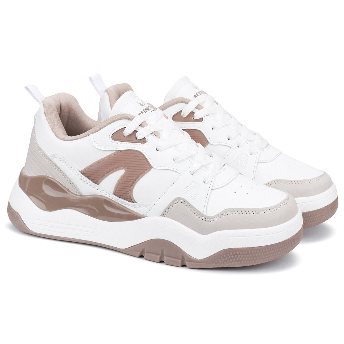 Bersache Premium Sports ,walking,Gym,cricket, Trending Running Shoes For Men's (Brown-White-9224)