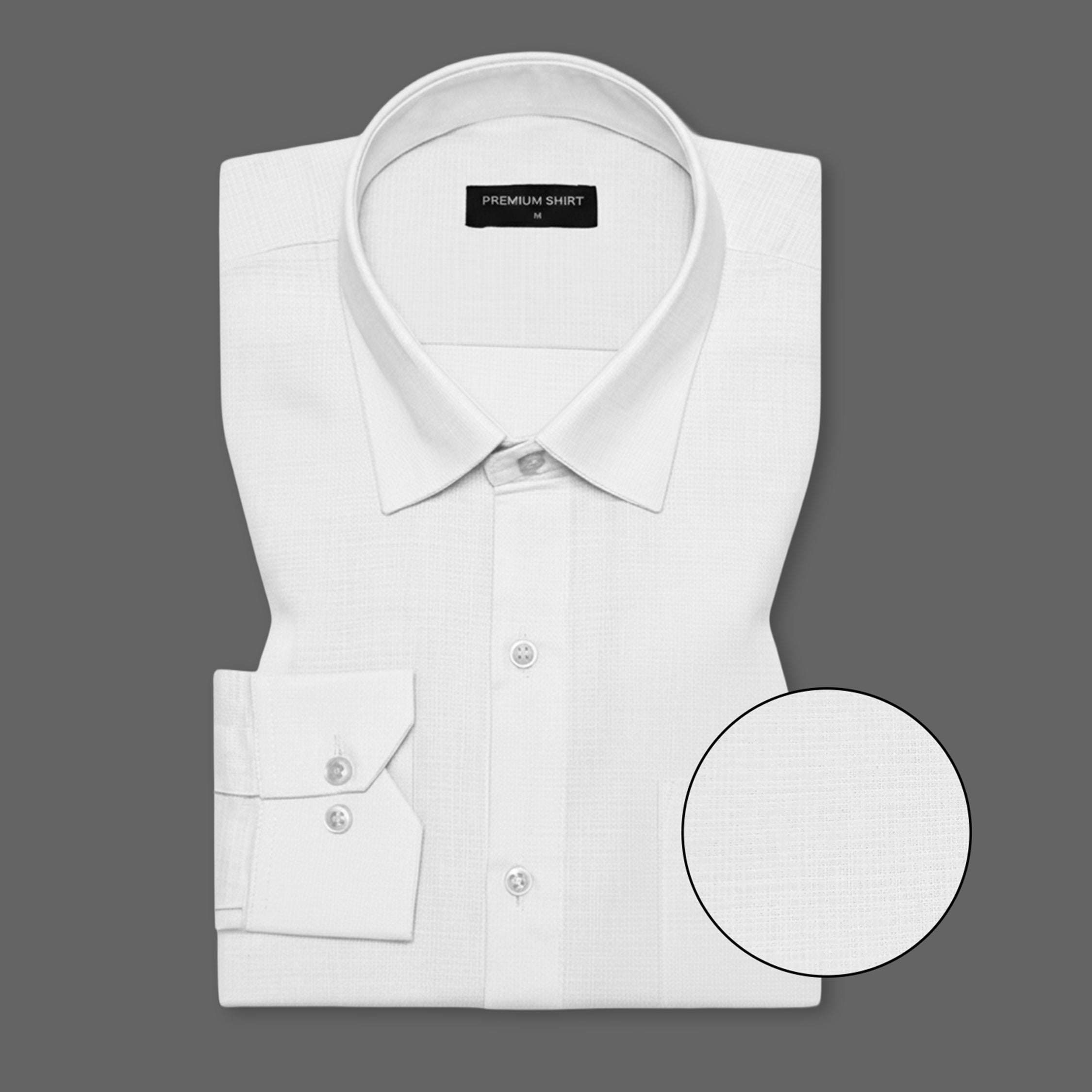 Pack of 2 Royal Blue & White Textured Linen Shirt For Men