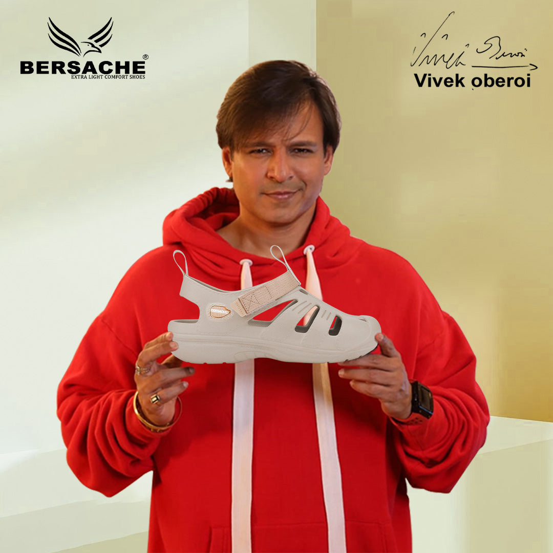 Bersache Extra Soft Classic Casual with Regular wear with Ultra Soft & Flexibility Technology Sandal For men's & boy's-6263-Beige