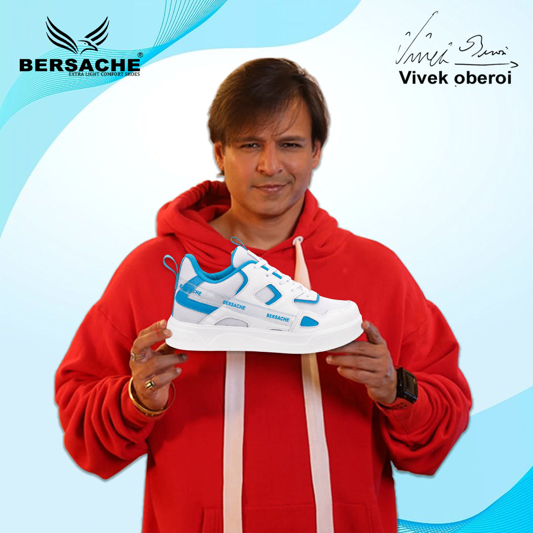 Bersache Premium Sports ,walking,Gym,cricket, Trending Running Shoes For Men's (White-8126)
