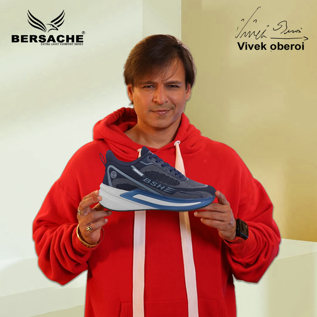 Bersache Premium Sports ,walking,Gym,cricket, Trending Running Shoes For Men's (Blue-9210)