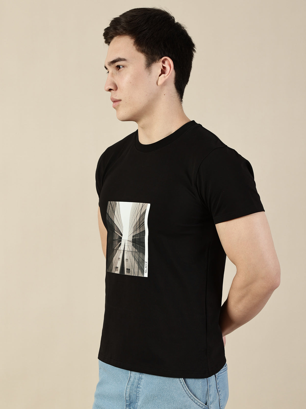 Slayz Printed Round Neck T-Shirt – RTSJBDP1