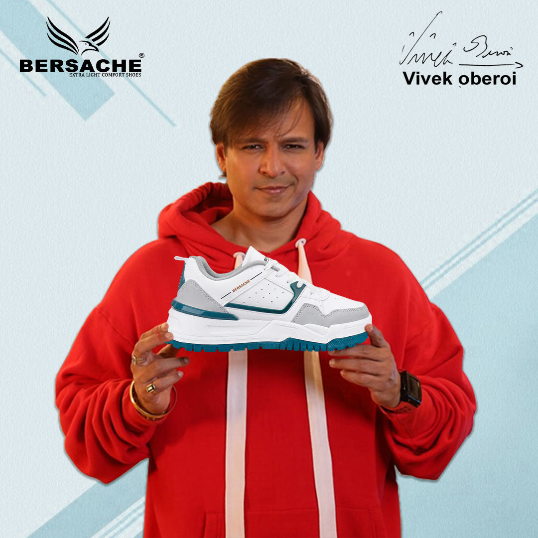 Bersache Premium Sports ,walking,Gym,cricket, Trending Running Shoes For Men's (White-9219)