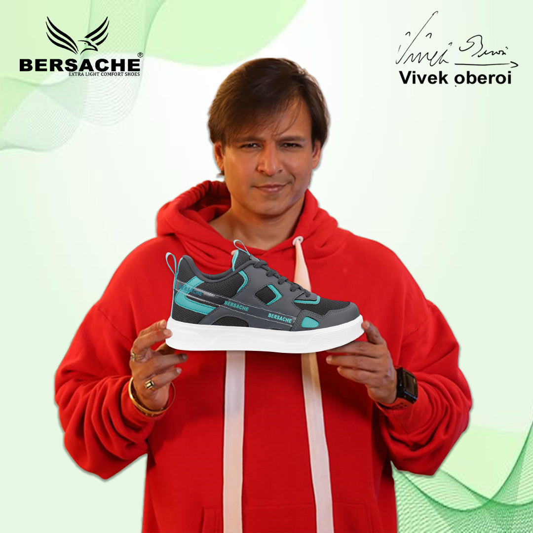 Bersache Premium Sports ,walking,Gym,cricket, Trending Running Shoes For Men's (Grey-8127)SS