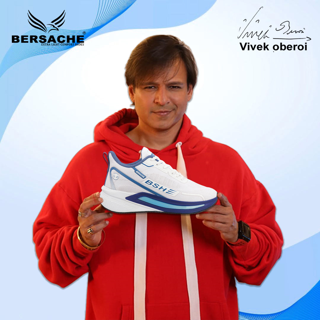 Bersache Premium Sports ,walking,Gym,cricket, Trending Running Shoes For Men's (White-9211)