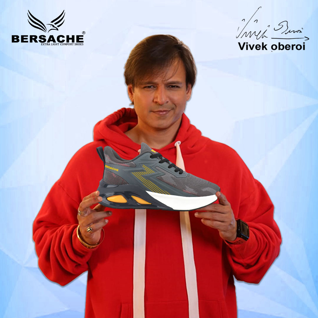 Bersache Premium Sports ,walking,Gym,cricket, Trending Running Shoes For Men's (Grey-9217)