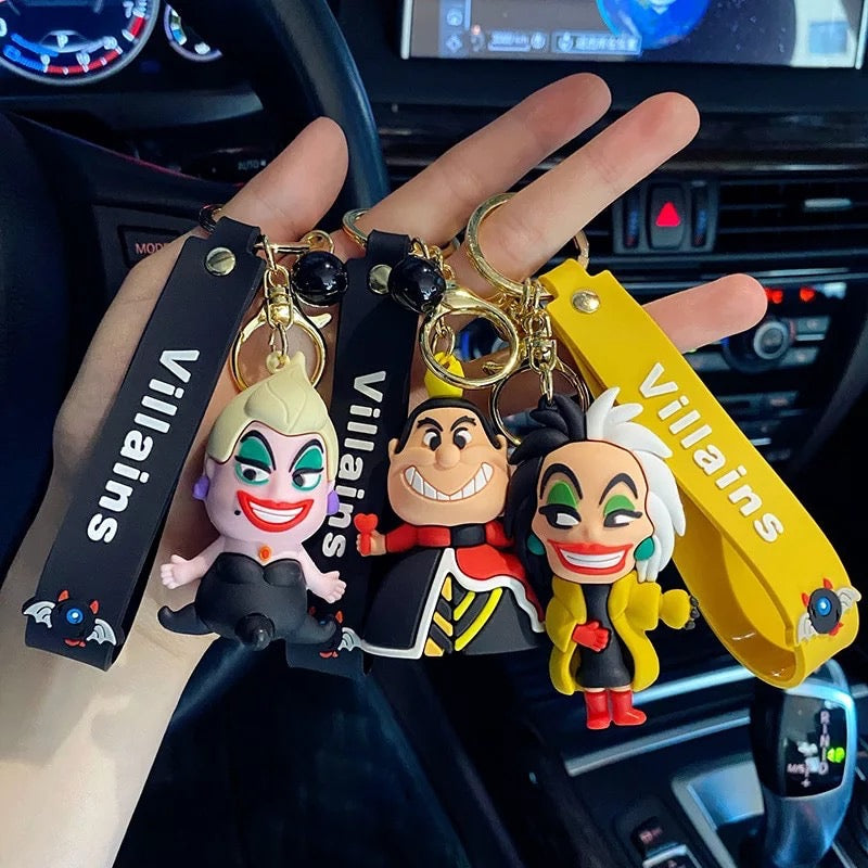 3D Disney Villains Keychain