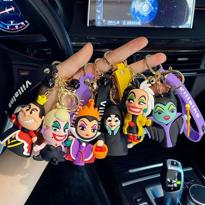 3D Disney Villains Keychain