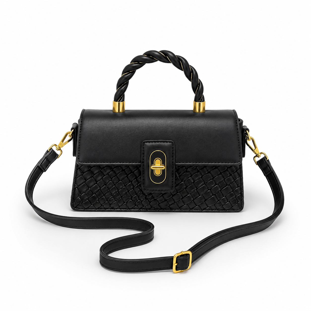 The Braided Noir Sling Bag