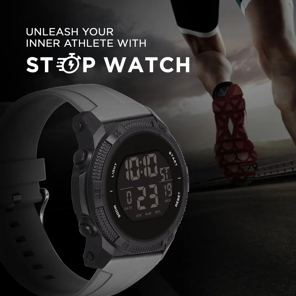 07 Steel Analog Digital Sports Watch AS2
