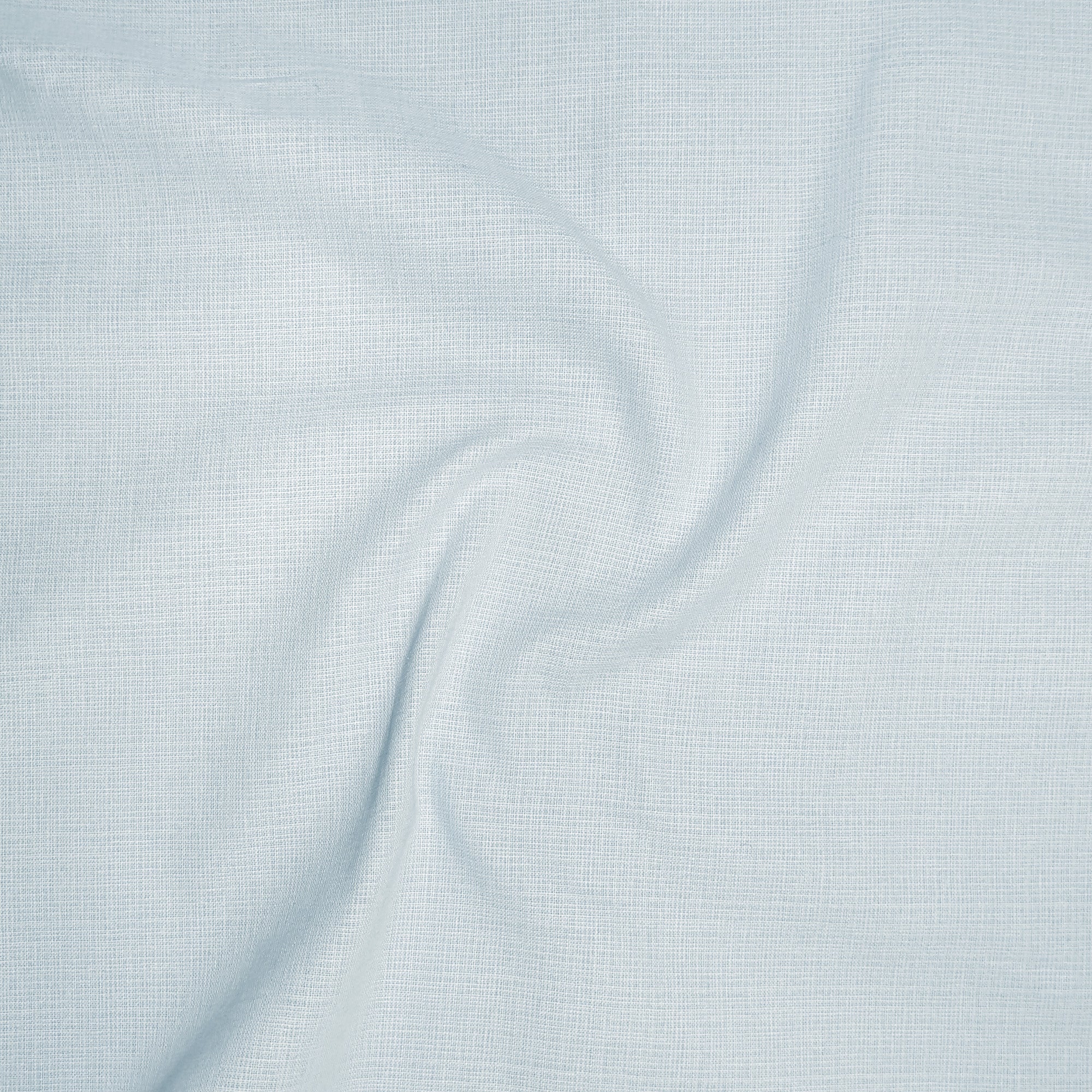 Sky Blue Textured Linen Shirt For Men