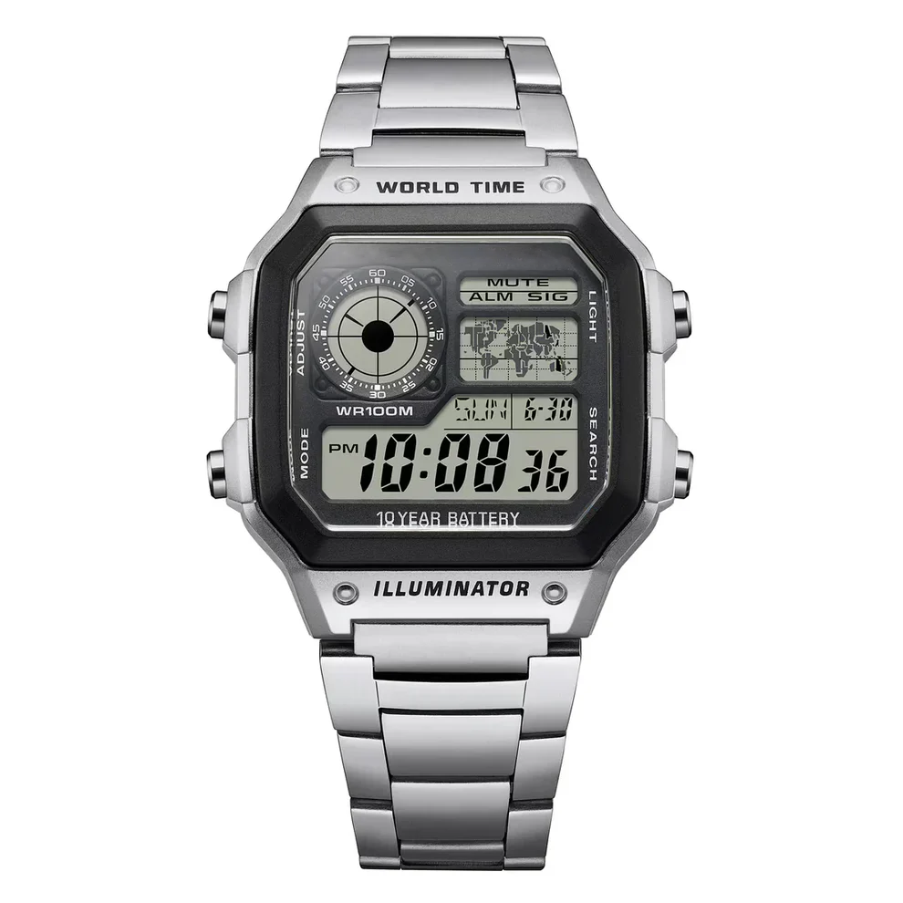 New 1200WHD-1AV Metal Wrist Watch