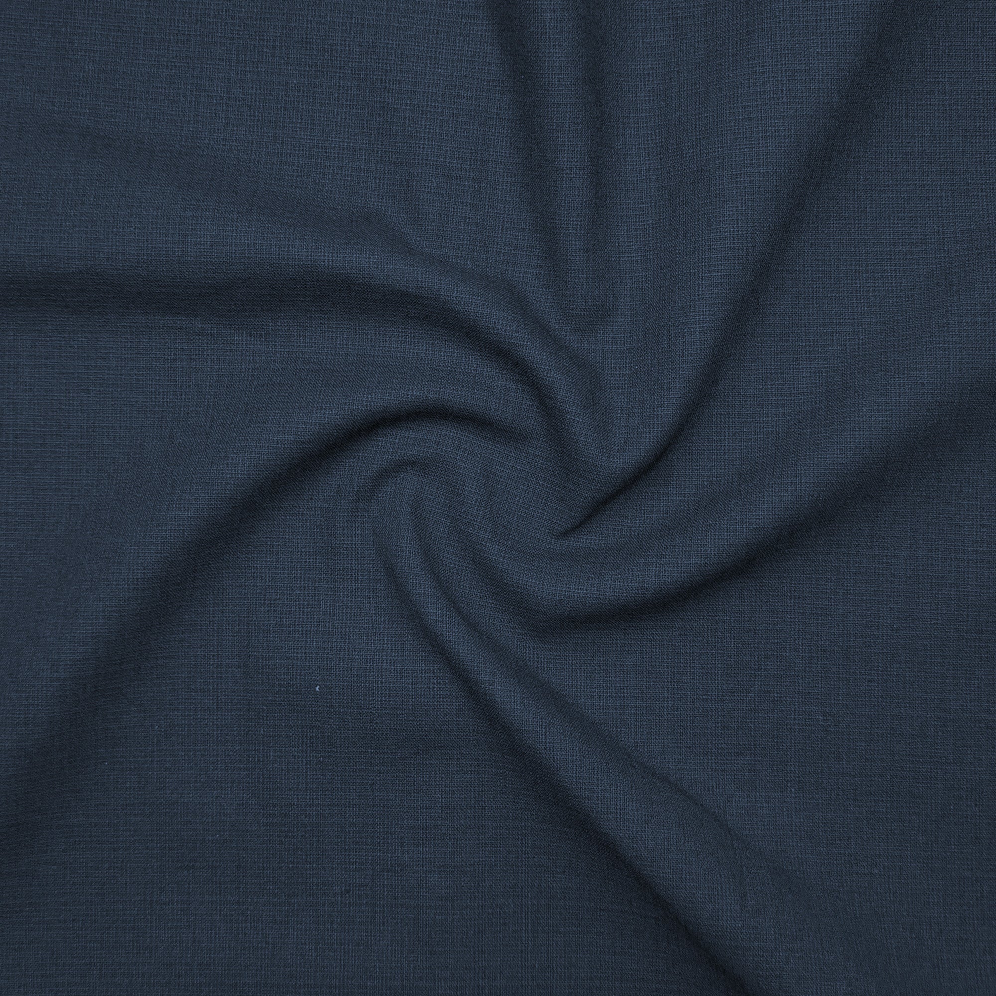 Royal Blue Textured Linen Shirt For Men