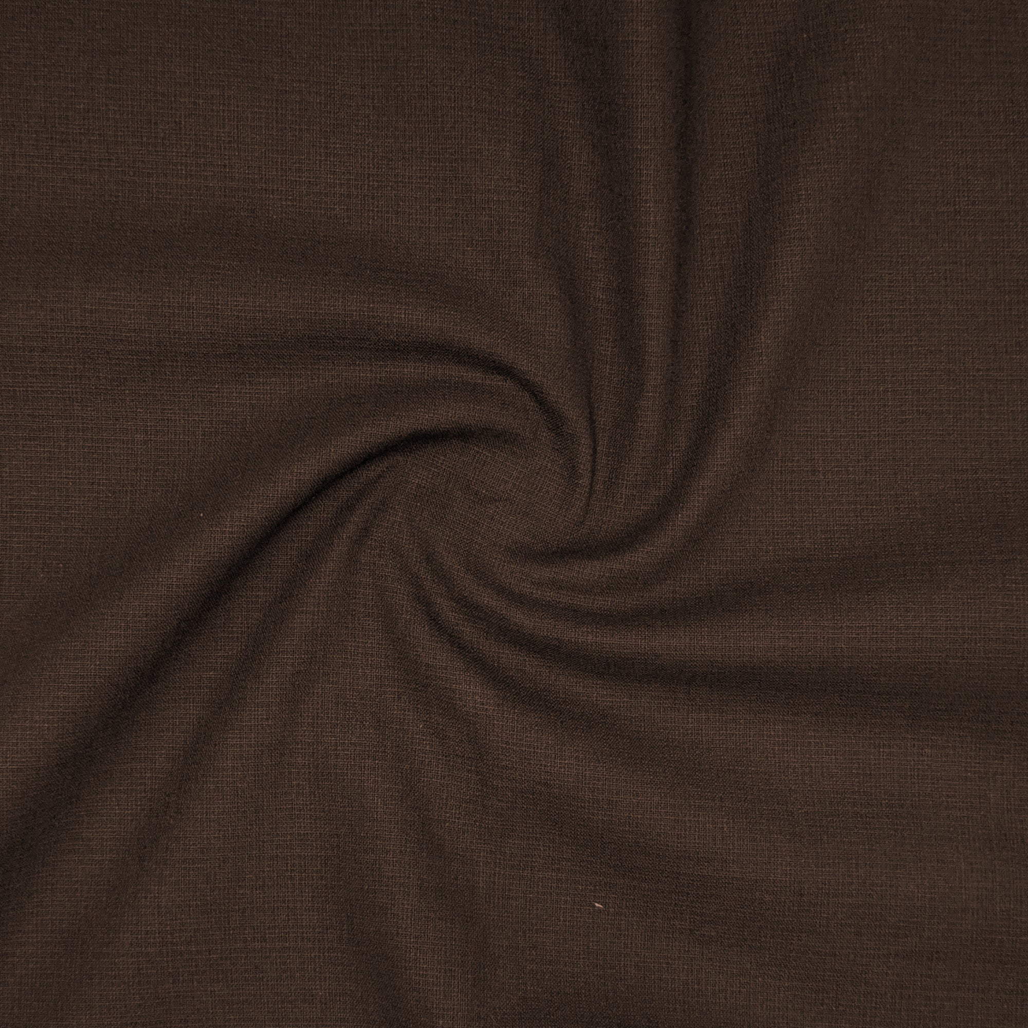 Brown Textured Linen Shirt For Men