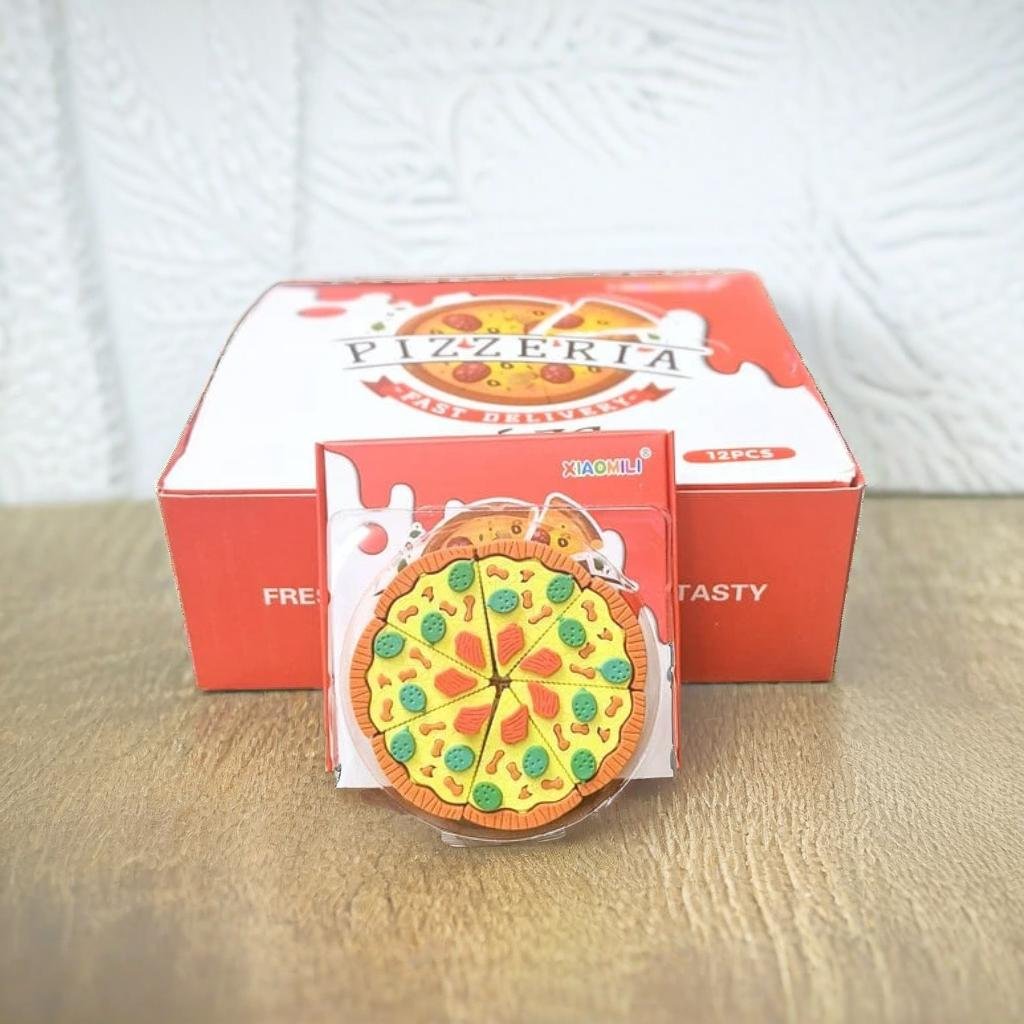 7 Slice Pizza Eraser
