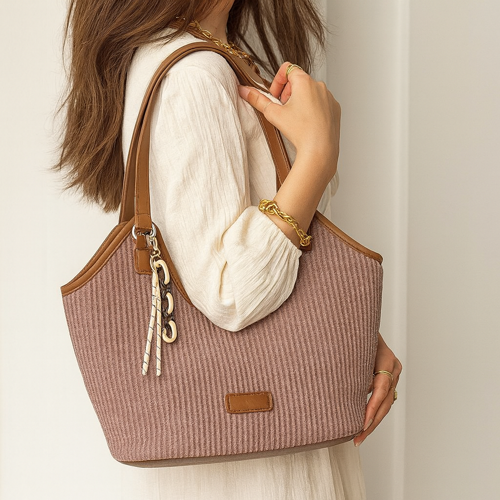 Slay & Carry Tote Bag with Bag Charm