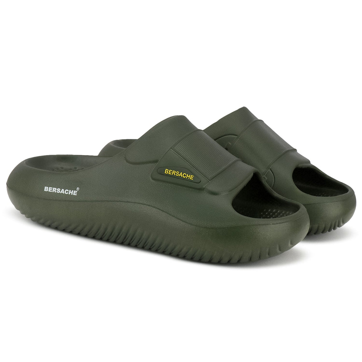 Bersache Extra Soft Classic Casual CHAPPAL with Regular wear with Ultra Soft & Flexibility Technology Slippers for Men's -(6281-Green)