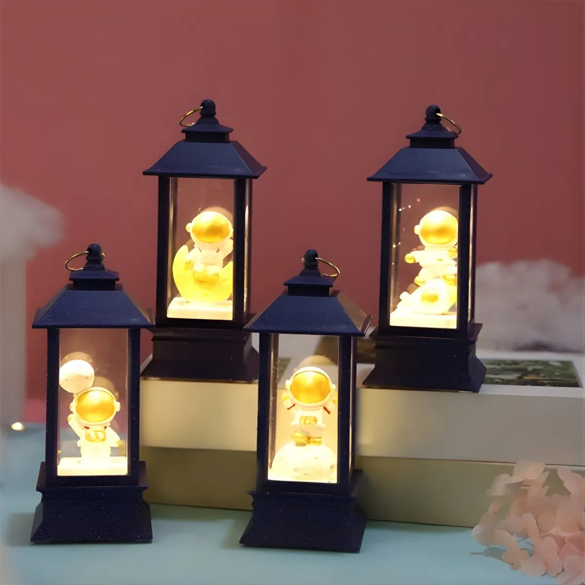 Four Astronaut LED Desk Lamps - Tinyminymo