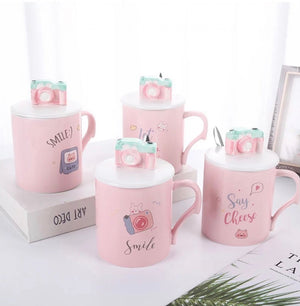 Camera Mug with 3D Lid and Spoon - Tinyminymo