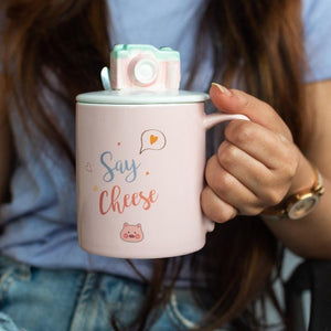 Camera Mug with 3D Lid and Spoon - Tinyminymo