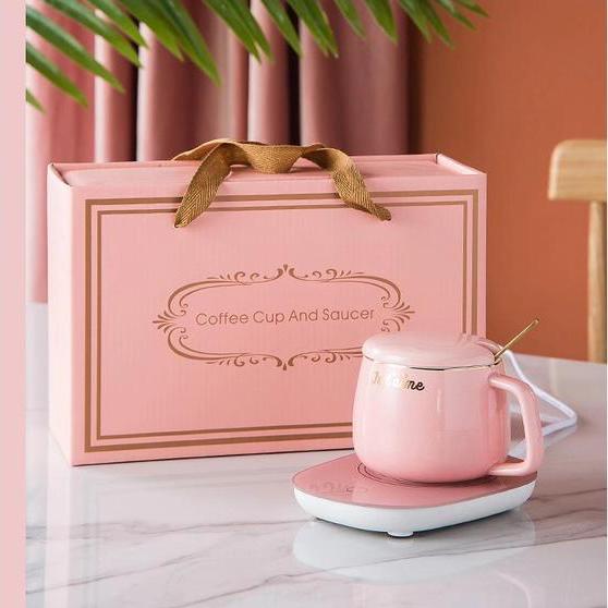 I Love You Mug With Warmer, Lid And Spoon
