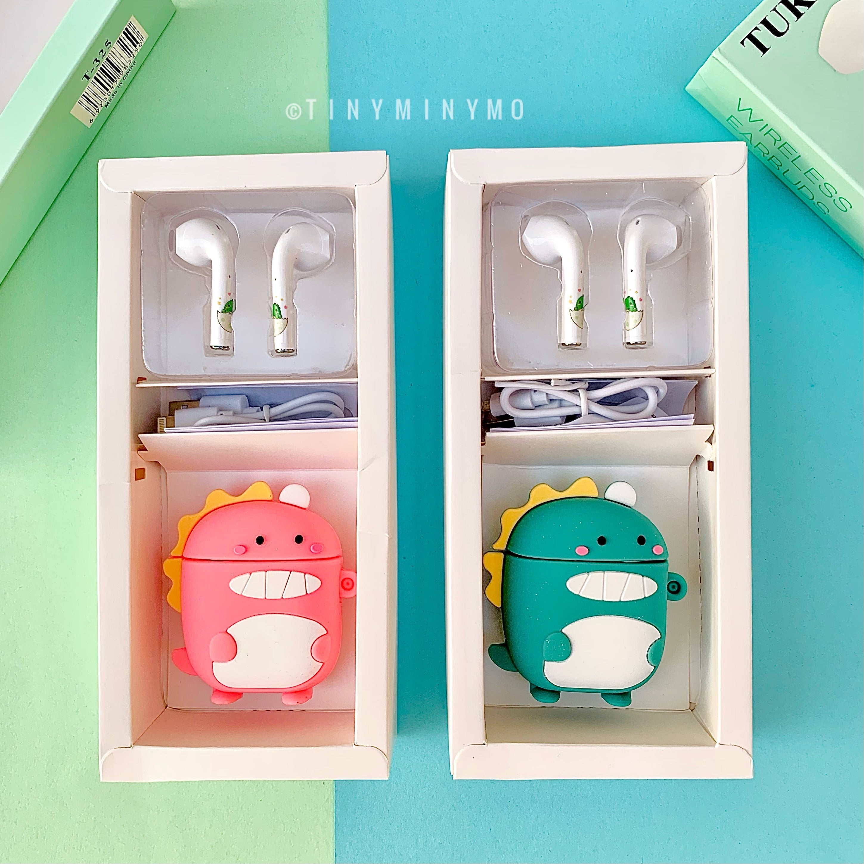 Baby Dino Airpods with Cover - Tinyminymo