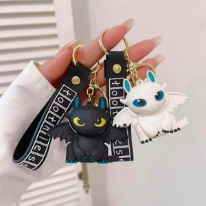 Both Designs of Baby Fury Dragon Keychains - Tinyminymo