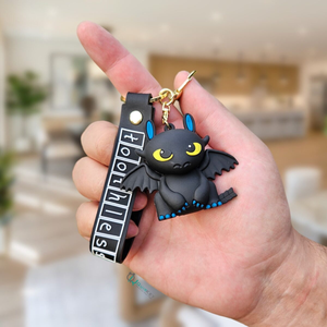 Night Fury Dragon Keychain - Tinyminymo