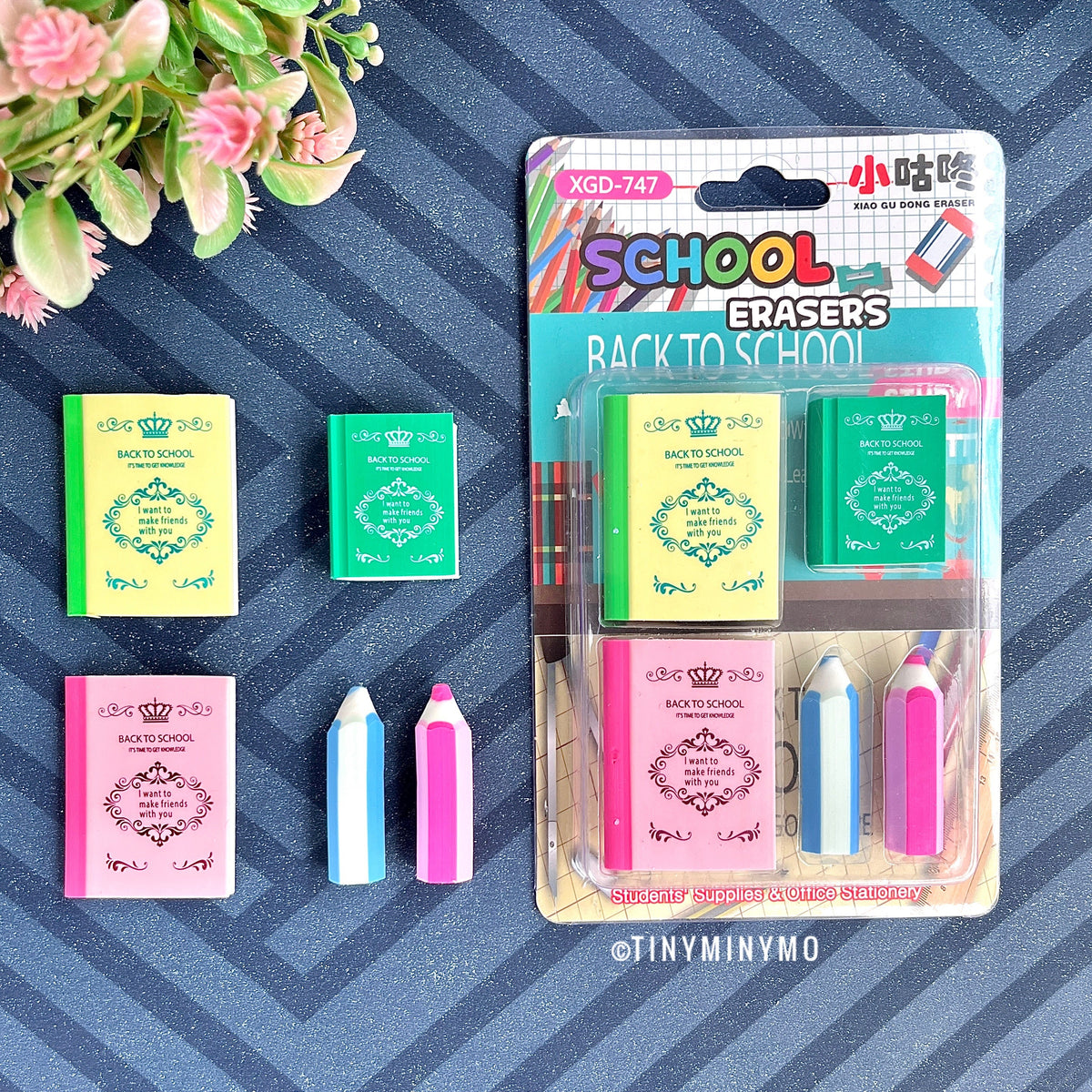 Back to School Eraser Set - Tinyminymo