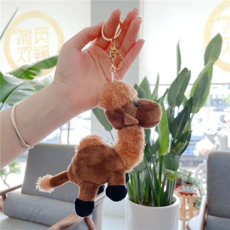 Bactrian Camel Plush Keychain - Tinyminymo