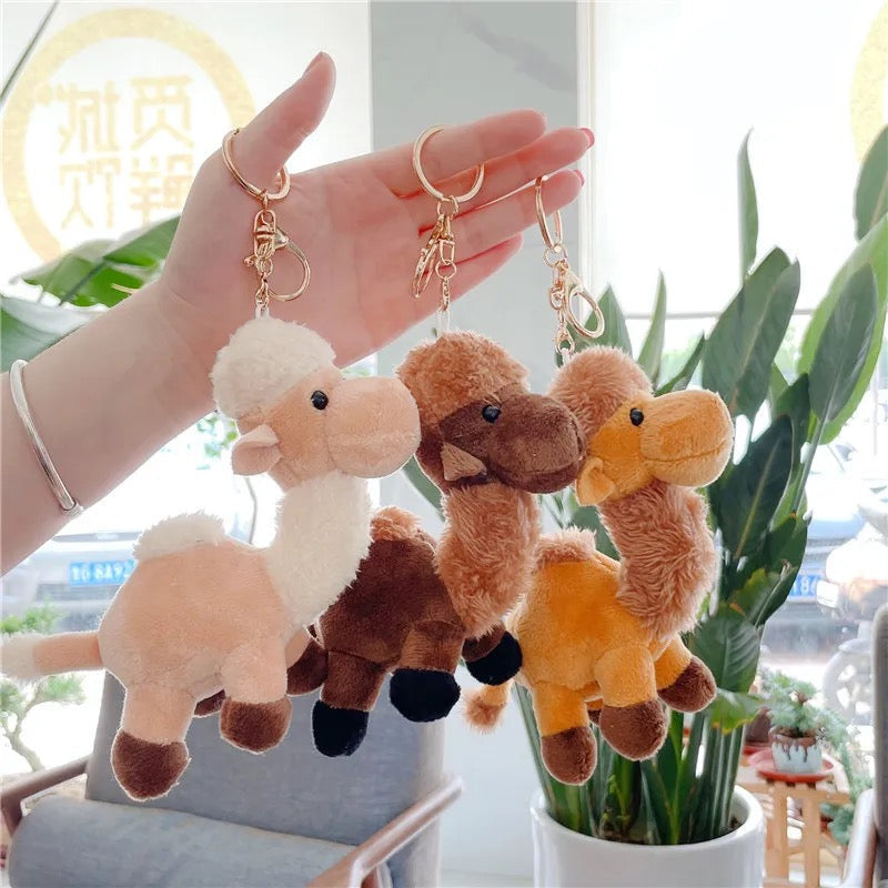 Bactrian Camel Plush Keychain - Tinyminymo
