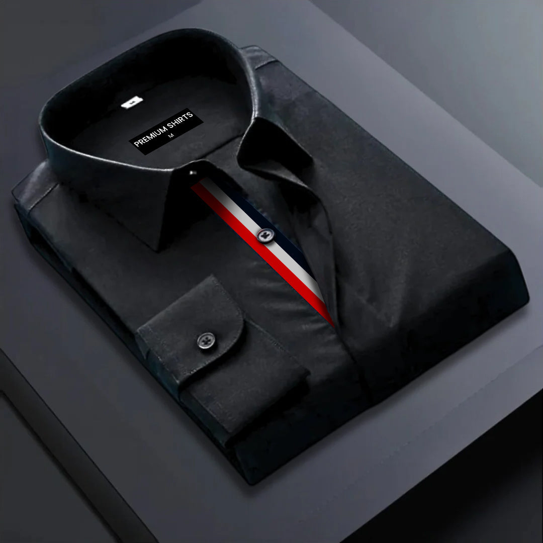 LC Black Designer Casual Cotton Shirt for Man