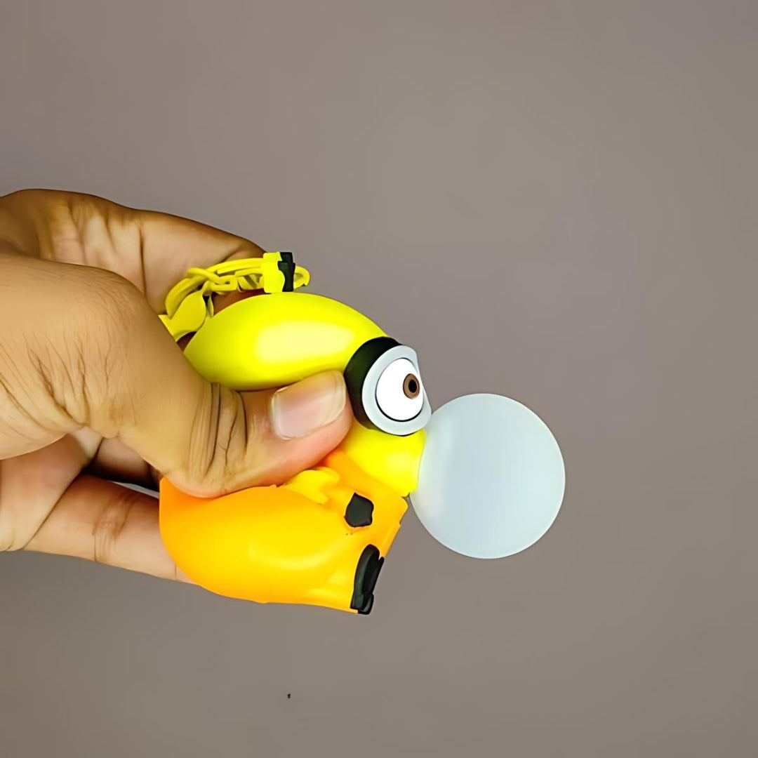 Blowing Bubble Minion 3D Keychain