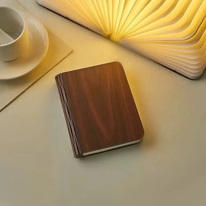 Wooden Book Lamp Closed - Tinyminymo