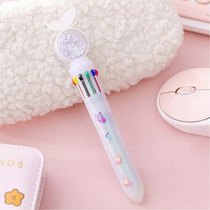 Butterfly Confetti 10 in 1 Pen - Tinyminymo