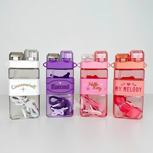 Cartoon Dual Sipper Kids Bottle - Tinyminymo
