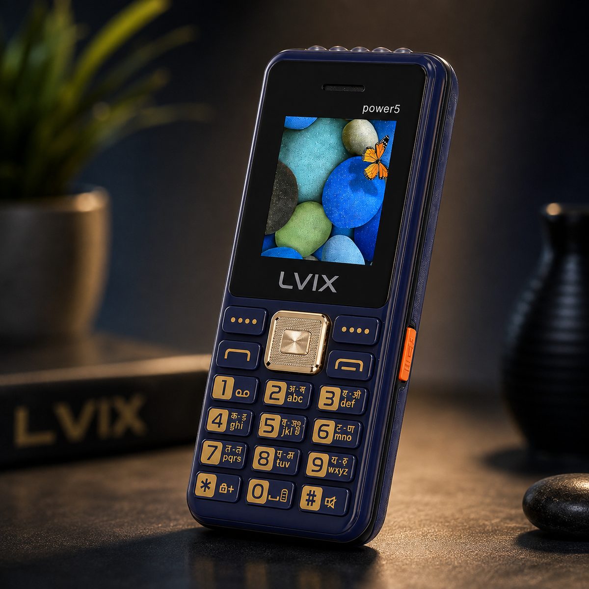 Lvix All-New Power 5 Dual Sim |Keypad Mobile| with 1.8" Display | BT Dialer| Voice Changer | Auto Call Recording | Powerful 3000Mah Battery | FM | Camera | Feature Phone | Torch | Blue