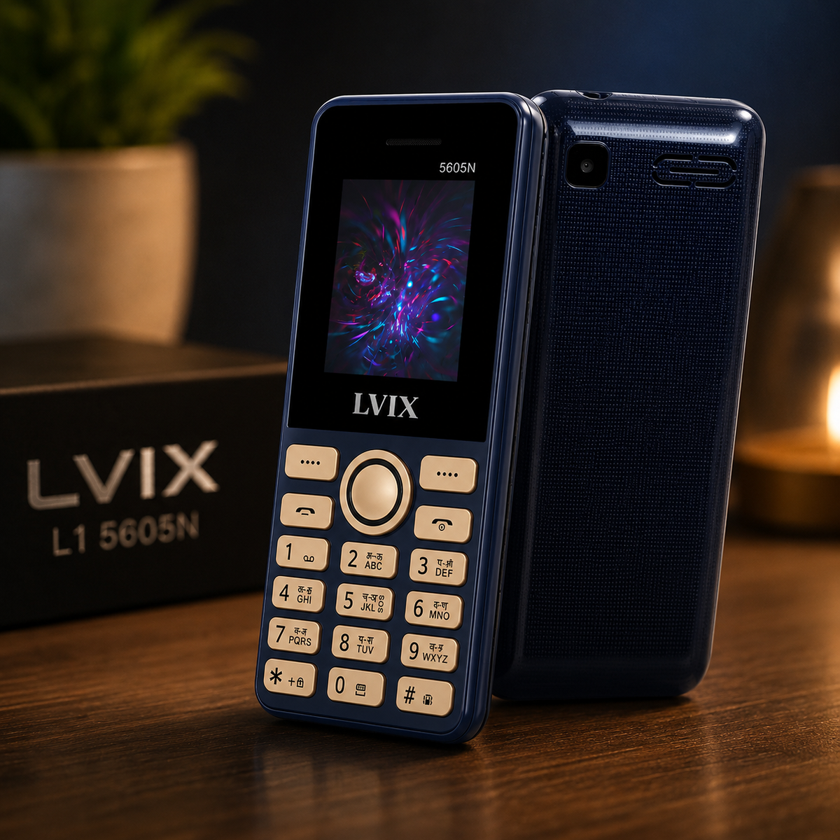 Lvix L1 5605N Dual SIM Keypad Mobile with 1.77-inch Display, 2500 mAh Battery, 0.3 MP Camera & Bluetooth
