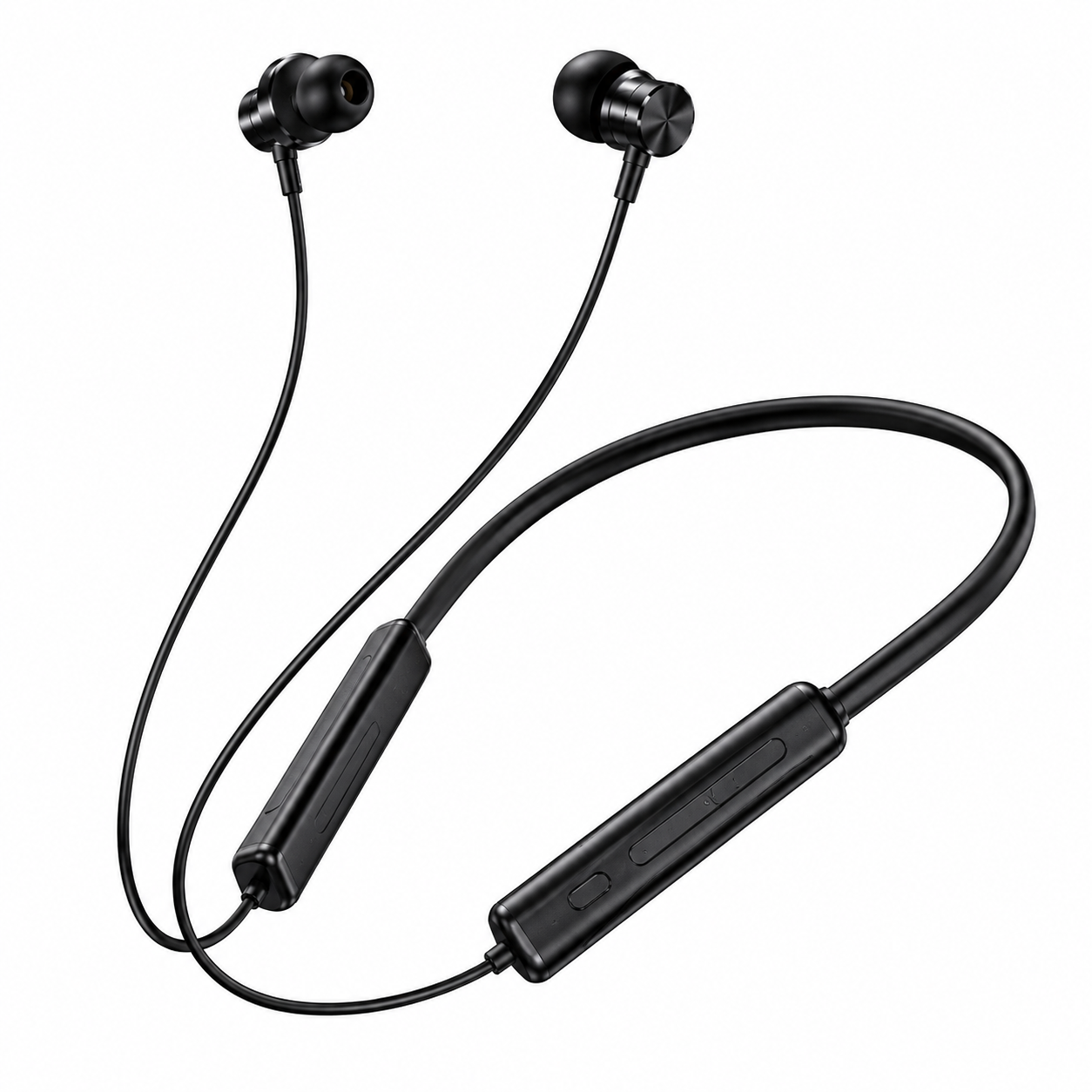 Amfox NB-121 Z5 Wireless Bluetooth Neckband Earphones | 72H Playtime | 50dB Hybrid Noise Cancellation | ENC Calling | 13.6mm Dynamic Bass Driver | Magnetic Power On/Off | Bluetooth 5.3 | Black